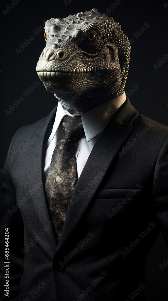 Reptilian Humanoid in a Suit Reptilian Humanoid in a Suit