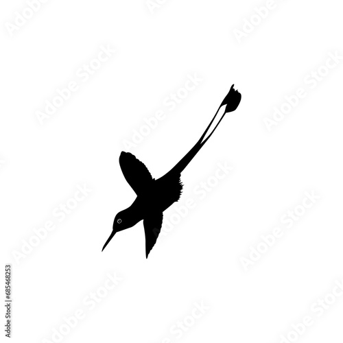 Flying Hummingbird Silhouette, can use Art Illustration, Website, Logo Gram, Pictogram or Graphic Design Element. Vector Illustration
Category
Animals
