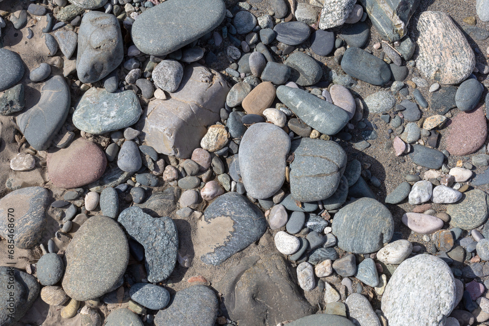 The bottom, the shallow river, the remains of the wood and stone fraction, a sunny day, walking along the shore, a panorama of the ground. The bottom, the shallow river, the remains of the wood and stone fraction, a sunny day, walking along the shore, a panorama of the ground.