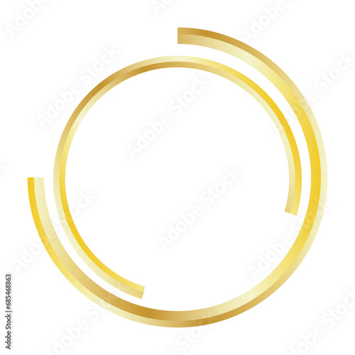 golden circle transparent background