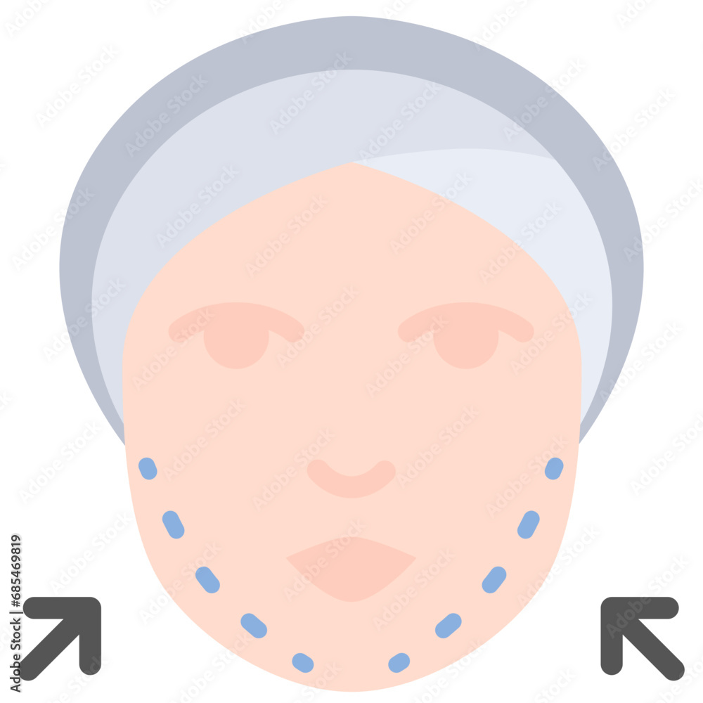 Jaw surgery icon. Flat design. For presentation, graphic design, mobile application. Jaw surgery icon. Flat design. For presentation, graphic design, mobile application.