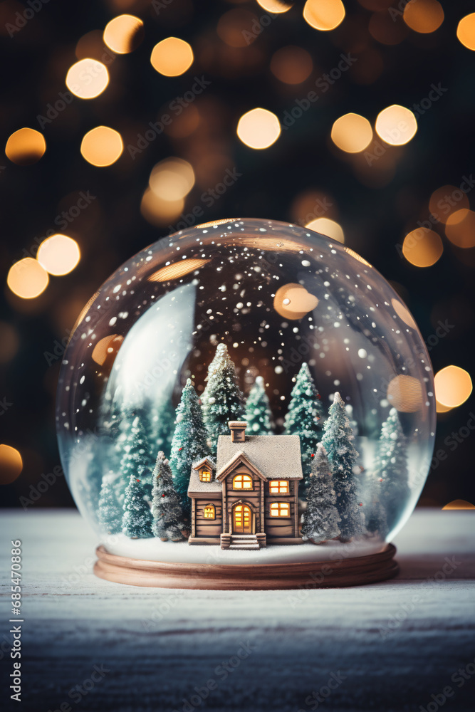 close up photography of snow globe with snow trees and house close up photography of snow globe with snow trees and house