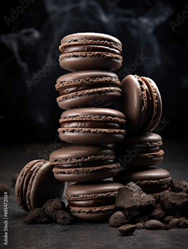 macaroons on a table