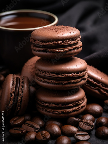 macaroons on a table