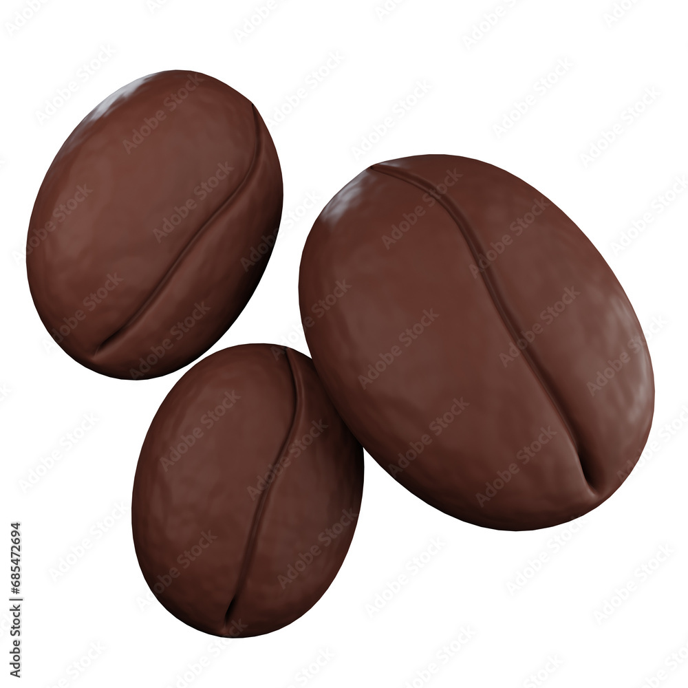 Coffee Beans 3d Icon Illustration Coffee Beans 3d Icon Illustration