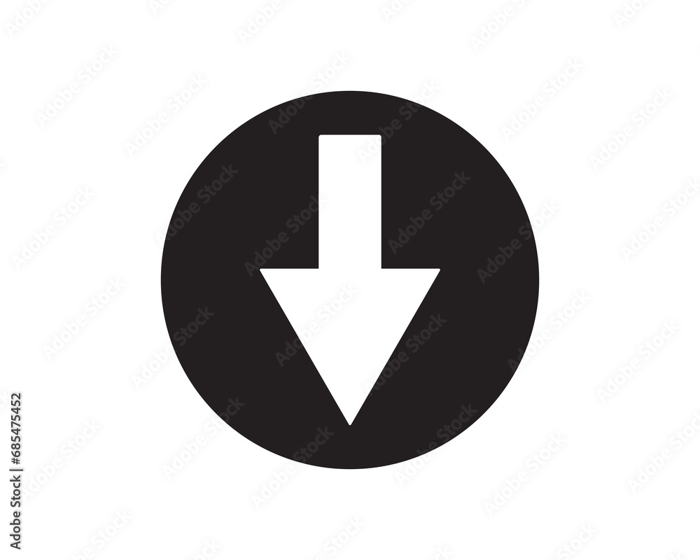 Down arrow icon vector design illustration eps Down arrow icon vector design illustration eps