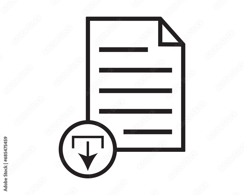 Download document archive vector icon illustration Download document archive vector icon illustration