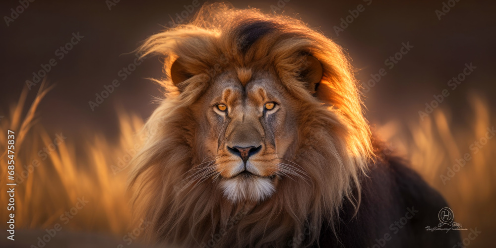 Fototapeta premium Front view of an animal