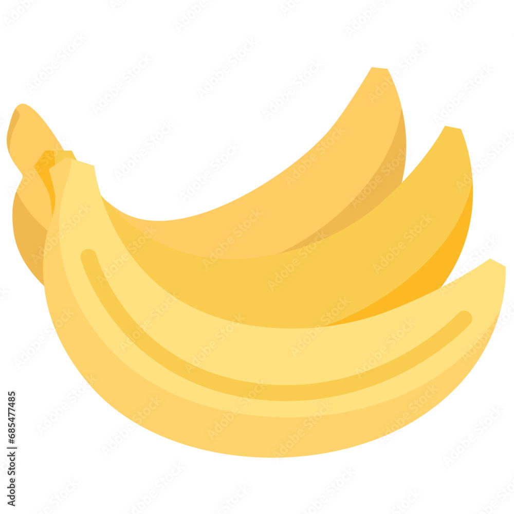 Banana icon. Flat design. For presentation, graphic design, mobile application. Banana icon. Flat design. For presentation, graphic design, mobile application.