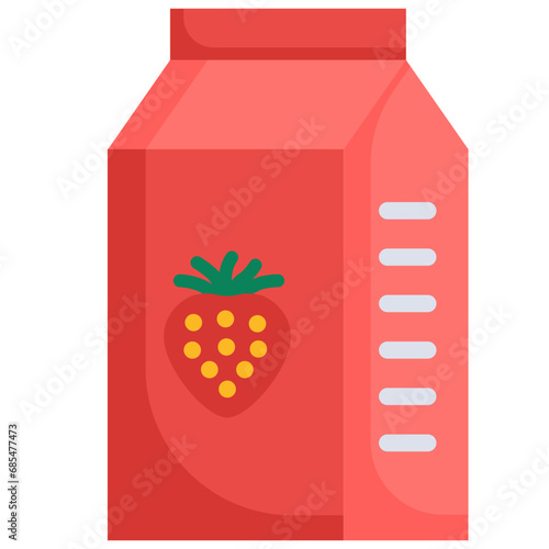 Juice icon. Flat design. For presentation, graphic design, mobile application.