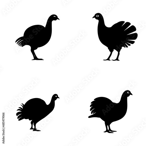 silhouette of a turkey