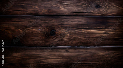 Dark Brown Wood Texture with Scratches as Background. Generative AI.