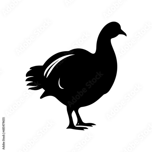 silhouette of a turkey