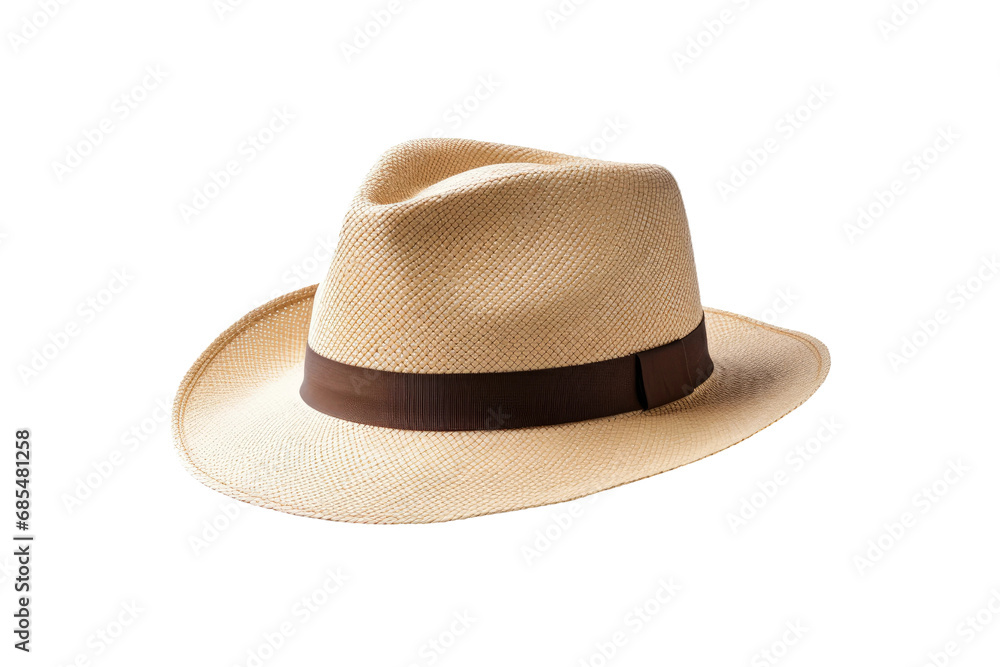 Hat Couture: The Wonders of Panama Hat Design Isolated on Transparent Background