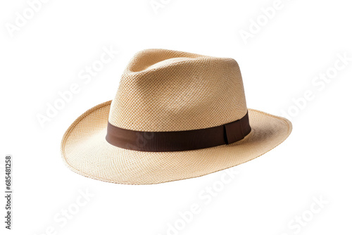 Hat Couture: The Wonders of Panama Hat Design Isolated on Transparent Background