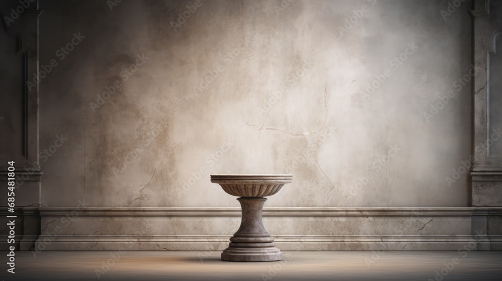 Immaculate pedestal in radiant light exudes elegance Immaculate pedestal in radiant light exudes elegance