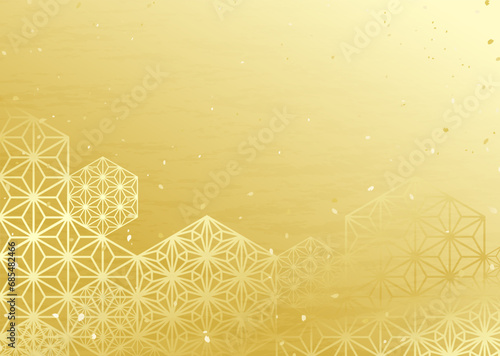 日本の伝統模様をアレンジした和風ベクターイラスト	