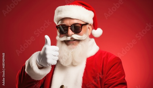 Santa Claus wearing sunglass