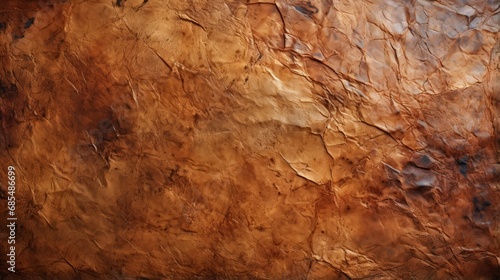 Nature's rugged beauty reveals itself on the cracked surface of a brown leather cave, inviting us to embrace the wildness within photo