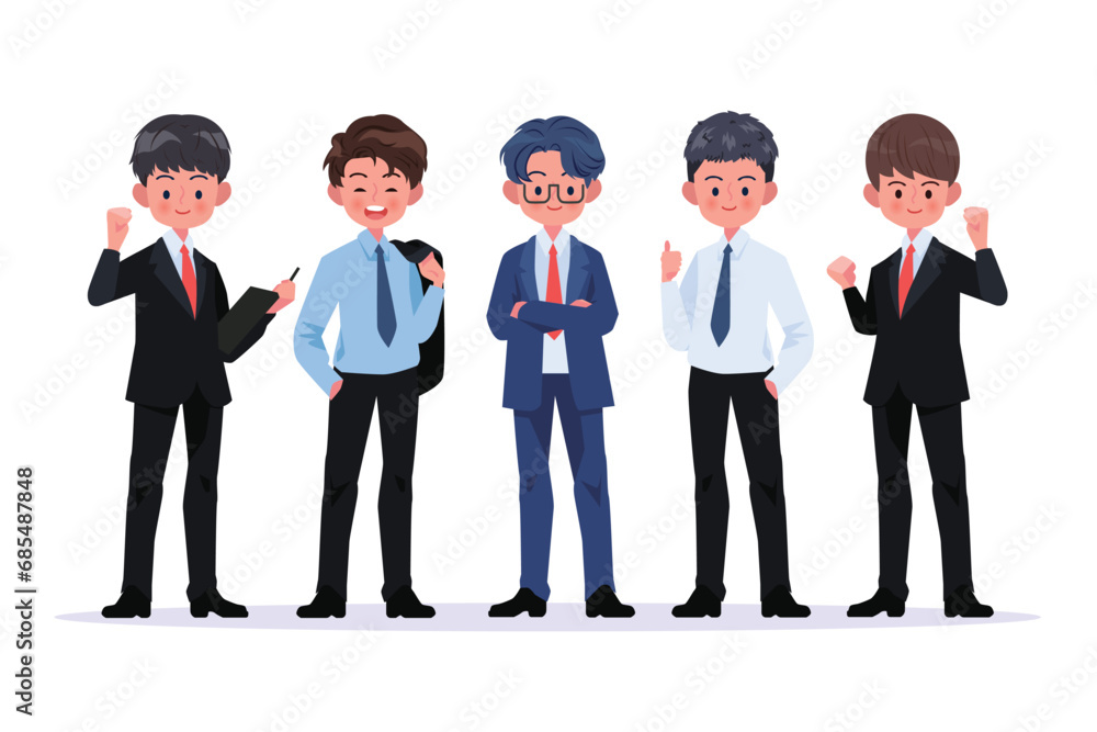 Group of business men , Business team and teamwork concept. Flat design people characters. Group of business men , Business team and teamwork concept. Flat design people characters.