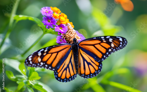 Whispers of Wings, A Kaleidoscope of Life in the Butterfly Garden © Digital Art 420