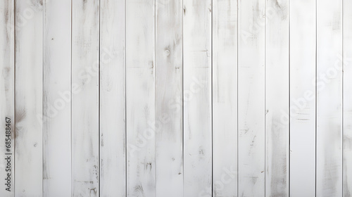 White wooden wall background. Generative AI.