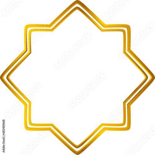 Islamic gold frame 