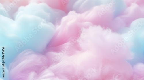 Colorful Cotton Candy Background in Soft Pastel Color 