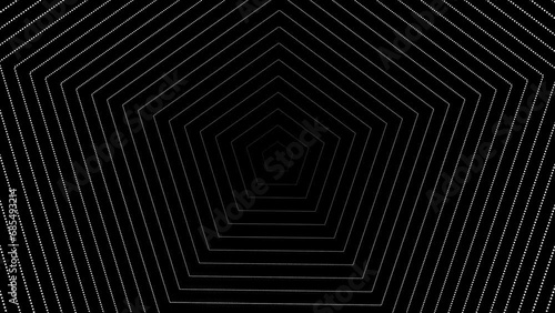 looped abstract pentagons background. flat 2d motion photo