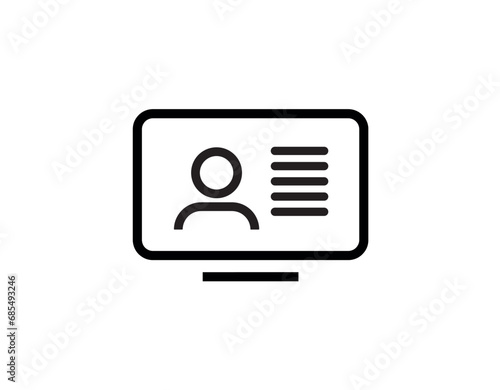 online icon on white background	