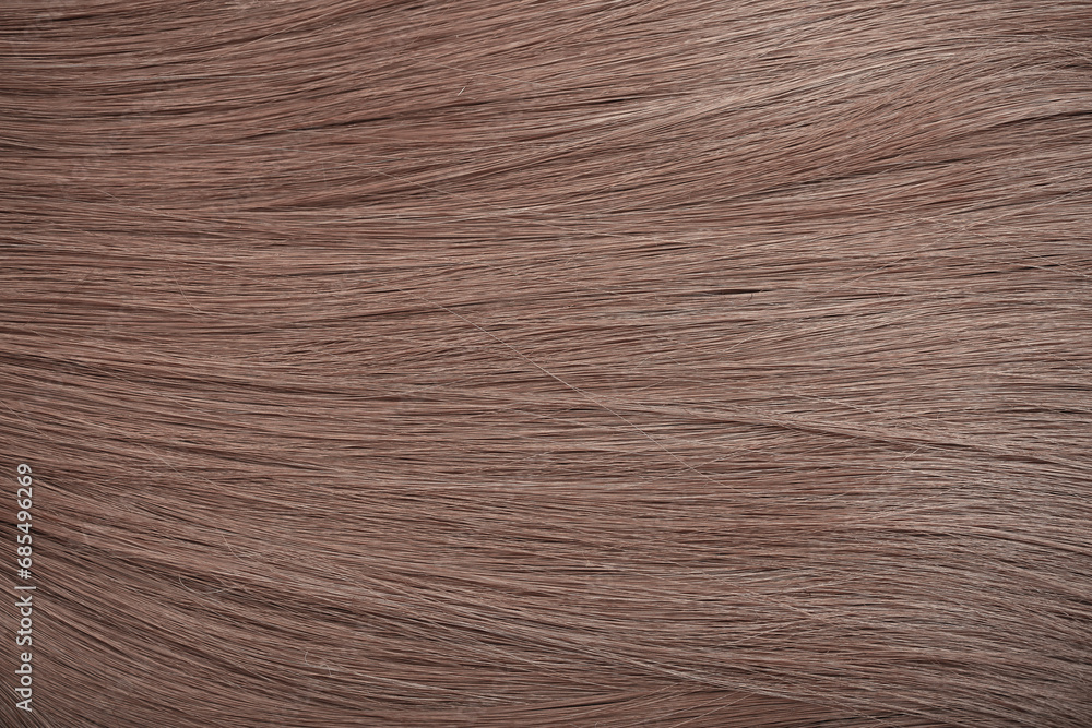 Blond hair close-up as a background. Women's long light brown hair. Beautifully styled wavy shiny curls. Hair coloring. Hairdressing procedures, extension. Blond hair close-up as a background. Women's long light brown hair. Beautifully styled wavy shiny curls. Hair coloring. Hairdressing procedures, extension.