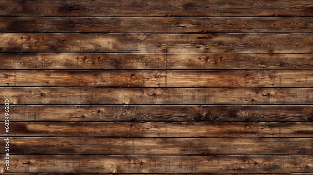 Obraz premium dark wood planks background. Generative AI.