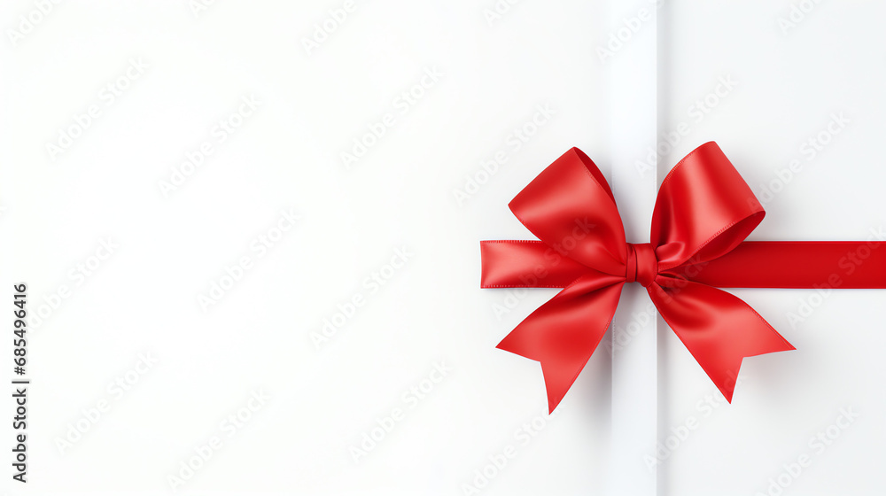 red ribbon bow