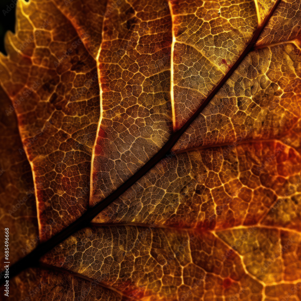 Obraz premium Ultra HD Crisp Autumn Leaf Texture