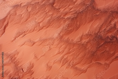 Martian Dunes: Textured Landscape of Red Sand, Resembling an Alien Desert from Above photo
