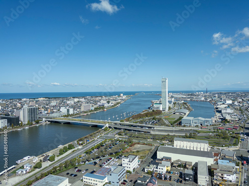 新潟県新潟市の街並み