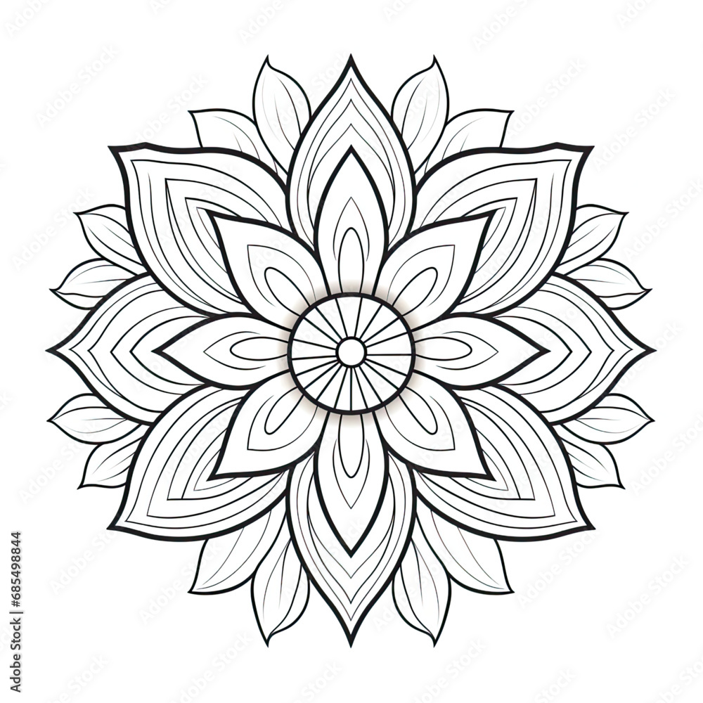 coloring page tulip flowers