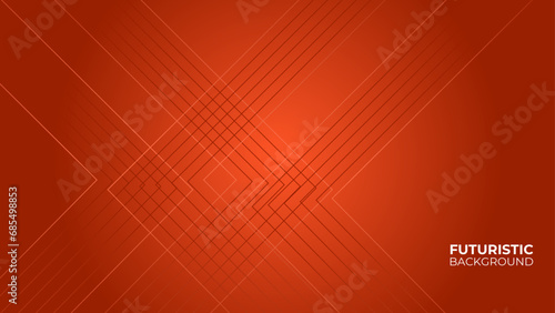 Futuristic Abstract orange background with lines gradient color. vector background with orange lines for text, website, advertising. orenge Geometric Pattern. Vector Illustration photo