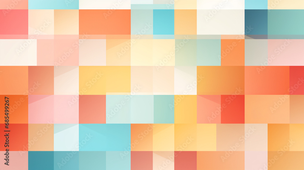 Colored abstract geometric flat pattern background