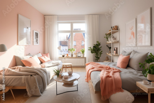 apartment layout living room furniture design interior inspiration © Kien