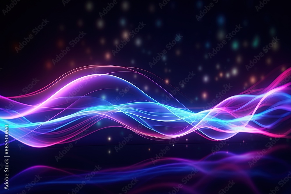 illustration of abstract background of futuristic corridor with purple and blue neon lights wave speed light illustration of abstract background of futuristic corridor with purple and blue neon lights wave speed light