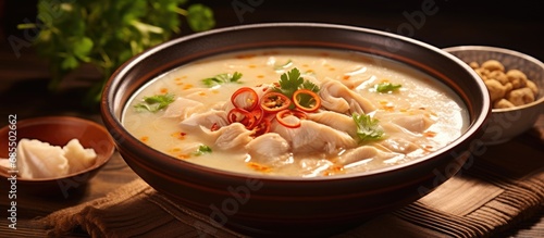 Soup made with conch meat and fish maw.
