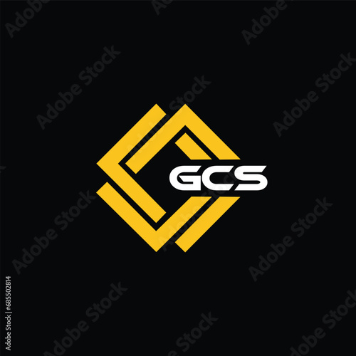 GCS letter design for logo and icon.GCS typography for technology, business and real estate brand.GCS monogram logo. photo