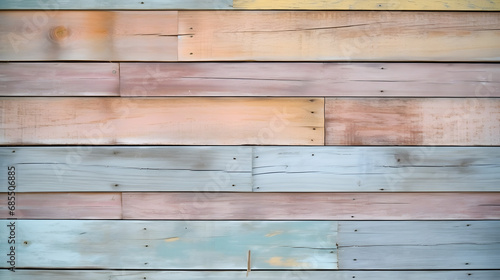 pastel wood planks texture. Generative AI. photo