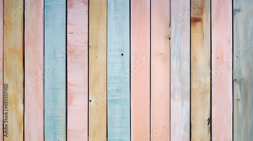 pastel wood planks texture. Generative AI. photo