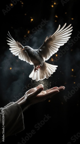 A dove s flight towards human trust and peace