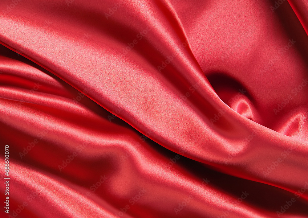 Obraz premium 綺麗な赤のサテン背景テクスチャー