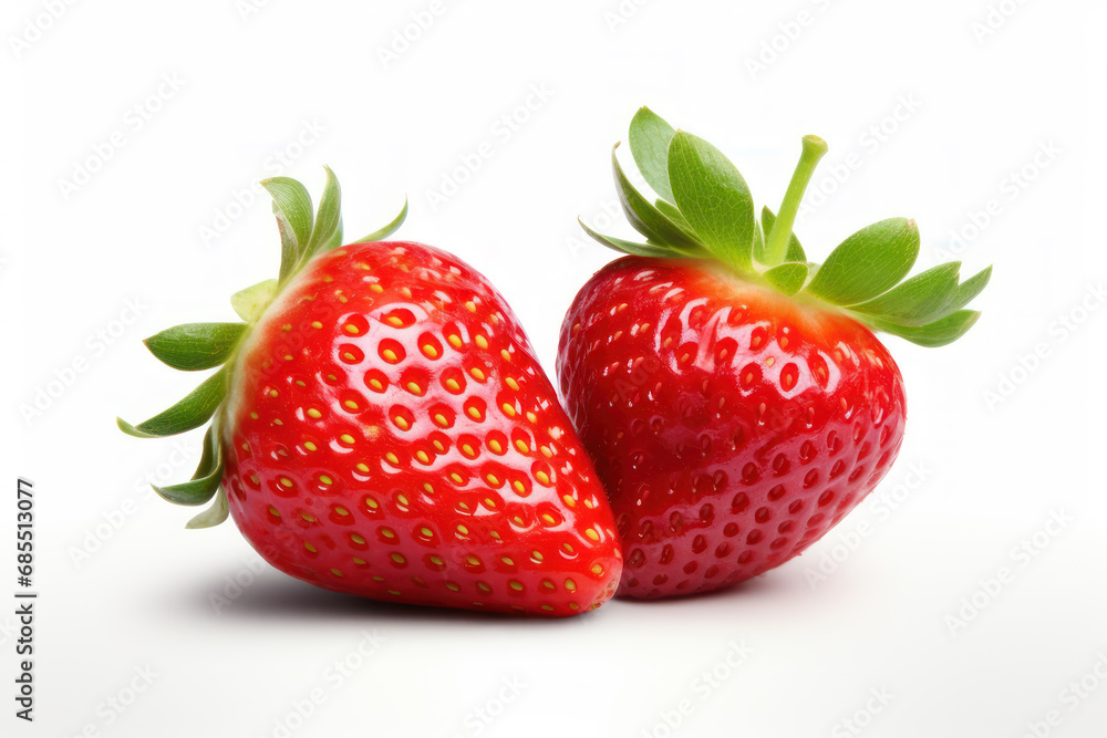 Strawberry fruit isolated on white background Strawberry fruit isolated on white background
