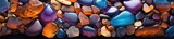 Agate rock background. Its banded patterns, crafted by mineral layers, narrate a geological story in vibrant strokes.