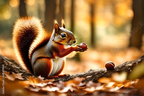squirrel in the park © qaiser
